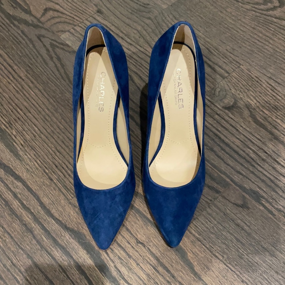 NEW Charles by Charles David midnight suede stilettos size 6.5